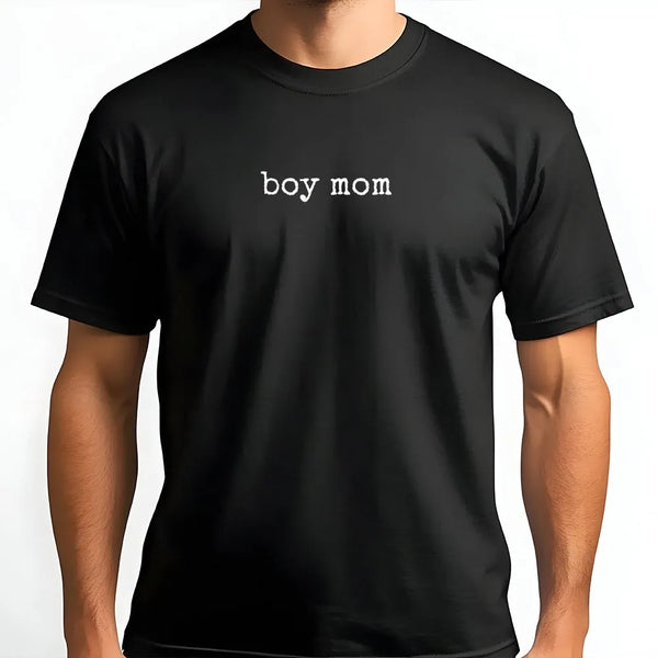 Boy Mom T-Shirt | Minimalist Graphic Sweatshirt | Premium Cotton Blend Pullover | Mother's Day Gift for Mom