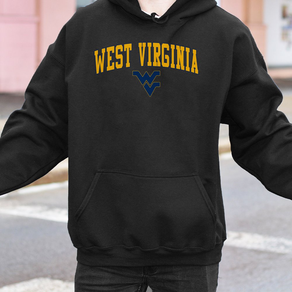 West Virginia University Hoodie | WVU Mountaineers Logo Graphic | Premium Cotton-Blend Sweatshirt | College Game Day Apparel 