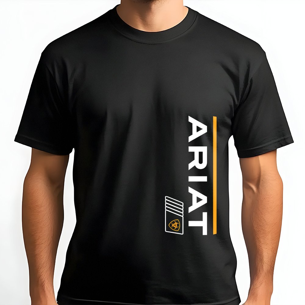 Ariat Graphic T-Shirt | Minimalist Western Logo Print | 100% Cotton Premium Tee | Unisex Casual Apparel for Ranchers and Outd