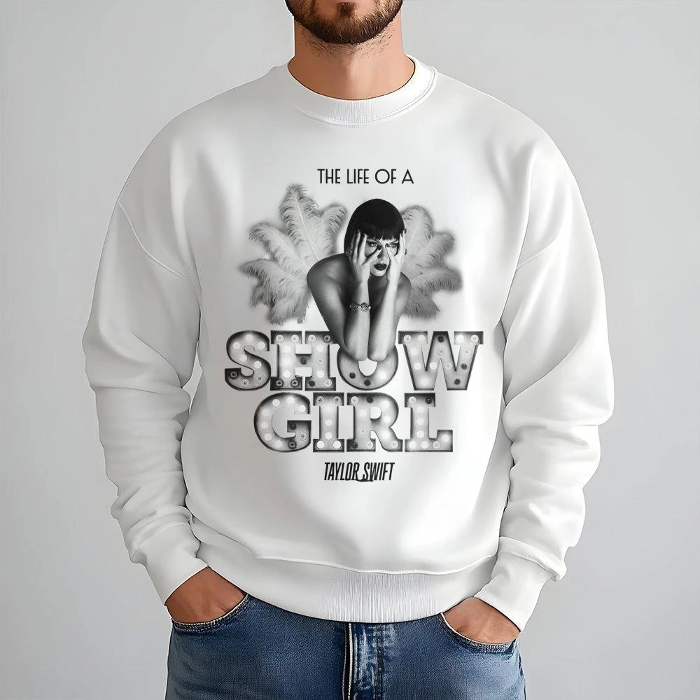 Taylor Swift Showgirl Sweatshirt | Retro Music Era Graphic Crewneck | Premium Cotton Blend | Fan Gift for Concert Tour Outfit