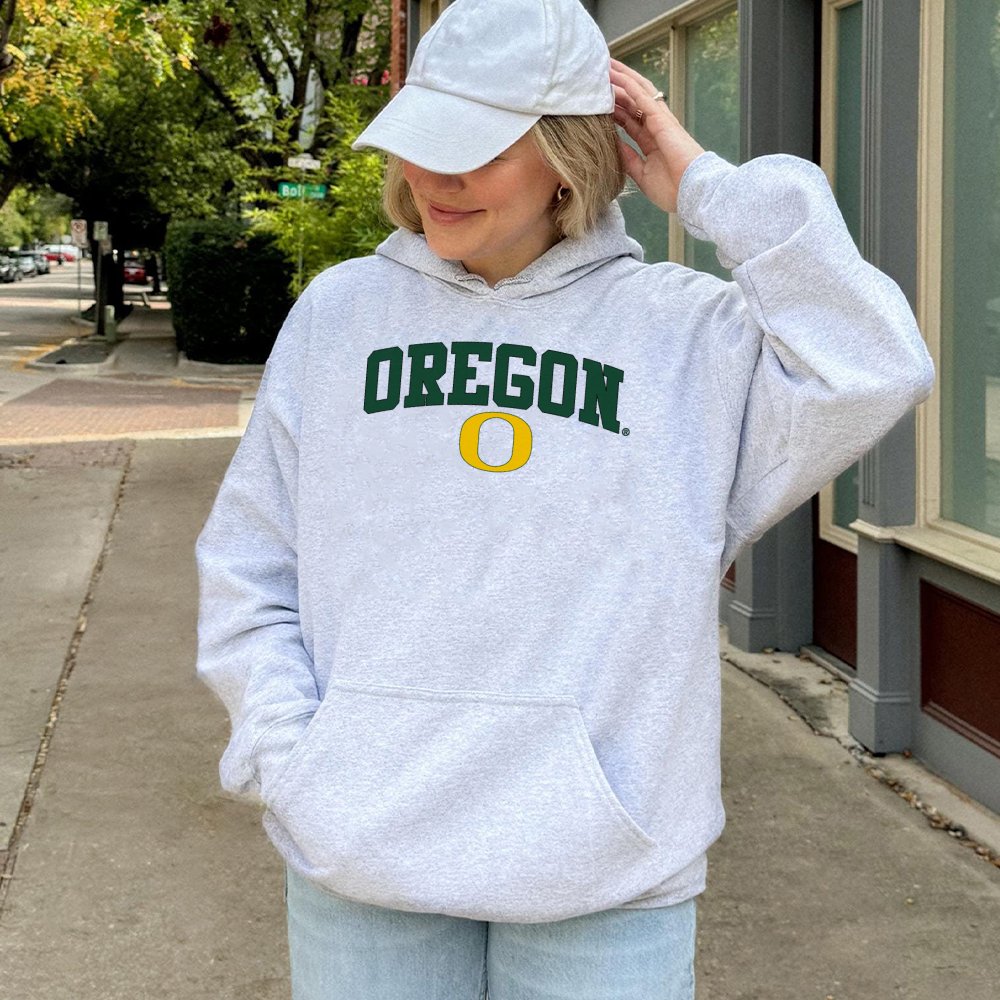 Oregon University Hoodie | Classic College Lettering & O Logo | Premium Cotton Blend | Gift For Ducks Fans & Students