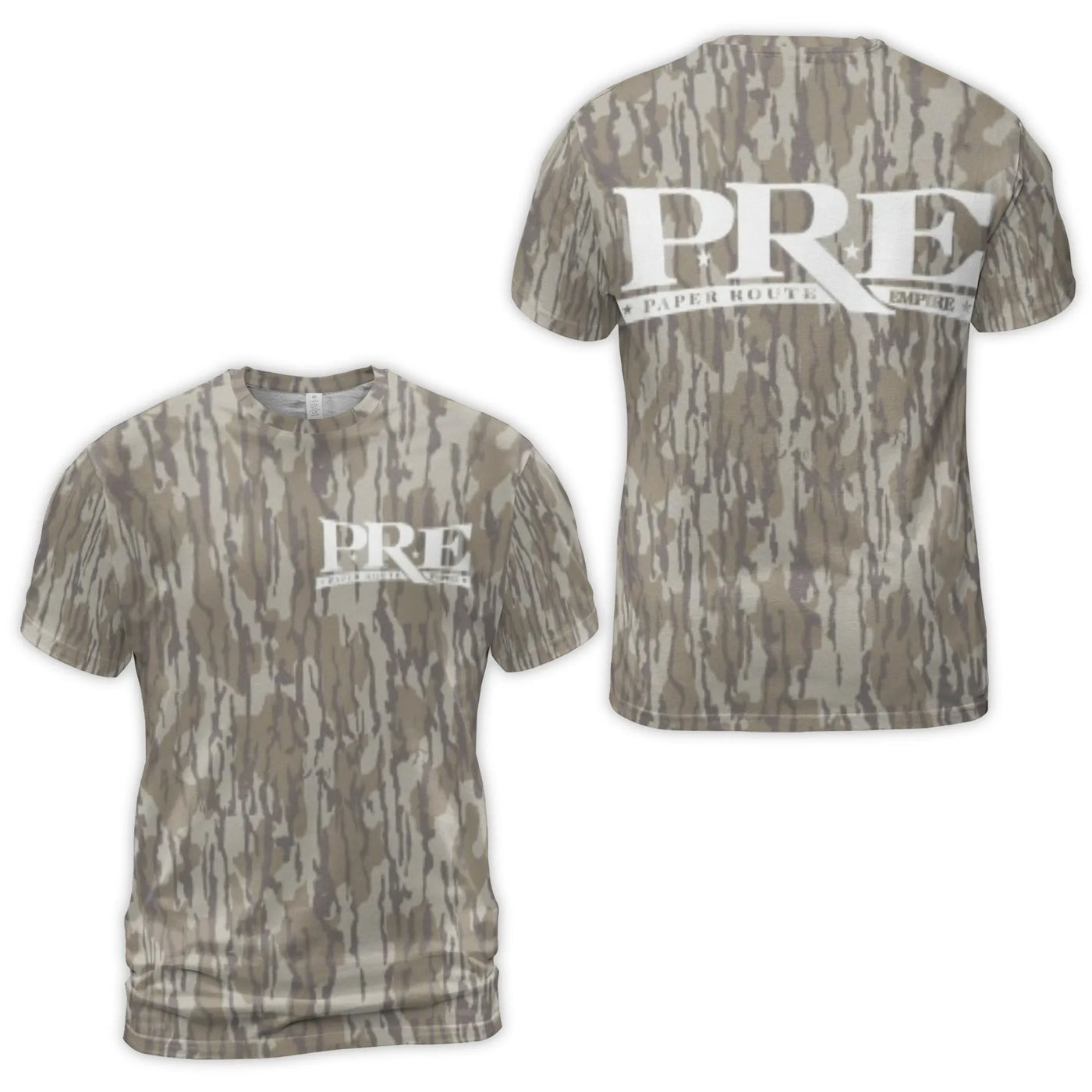 PRE Paper Route Empire T-Shirt | Camo Graphic Print Tee | Premium Polyester Spandex | Streetwear Gift for Fans
