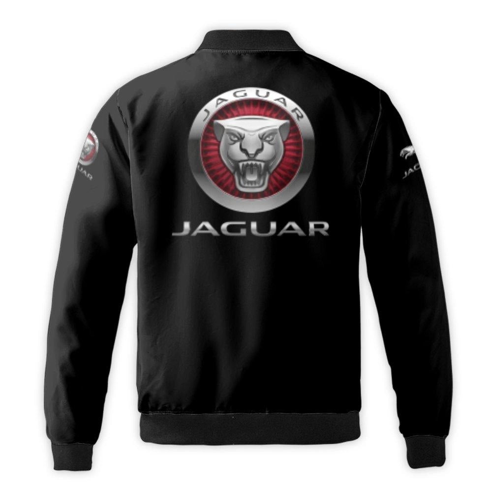 Jaguar Logo Bomber Jacket | Classic Automotive Enthusiast Streetwear | Premium Durable Nylon Shell | Limited Edition Gift For