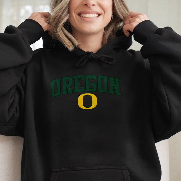 Oregon University Hoodie | Classic College Lettering & O Logo | Premium Cotton Blend | Gift For Ducks Fans & Students
