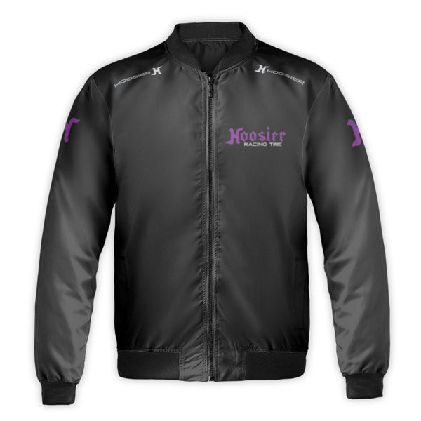Hoosier Racing Tire Bomber Jacket | Motorsports Performance Streetwear | Durable Nylon Shell | Gift For Drag Racers And Autom