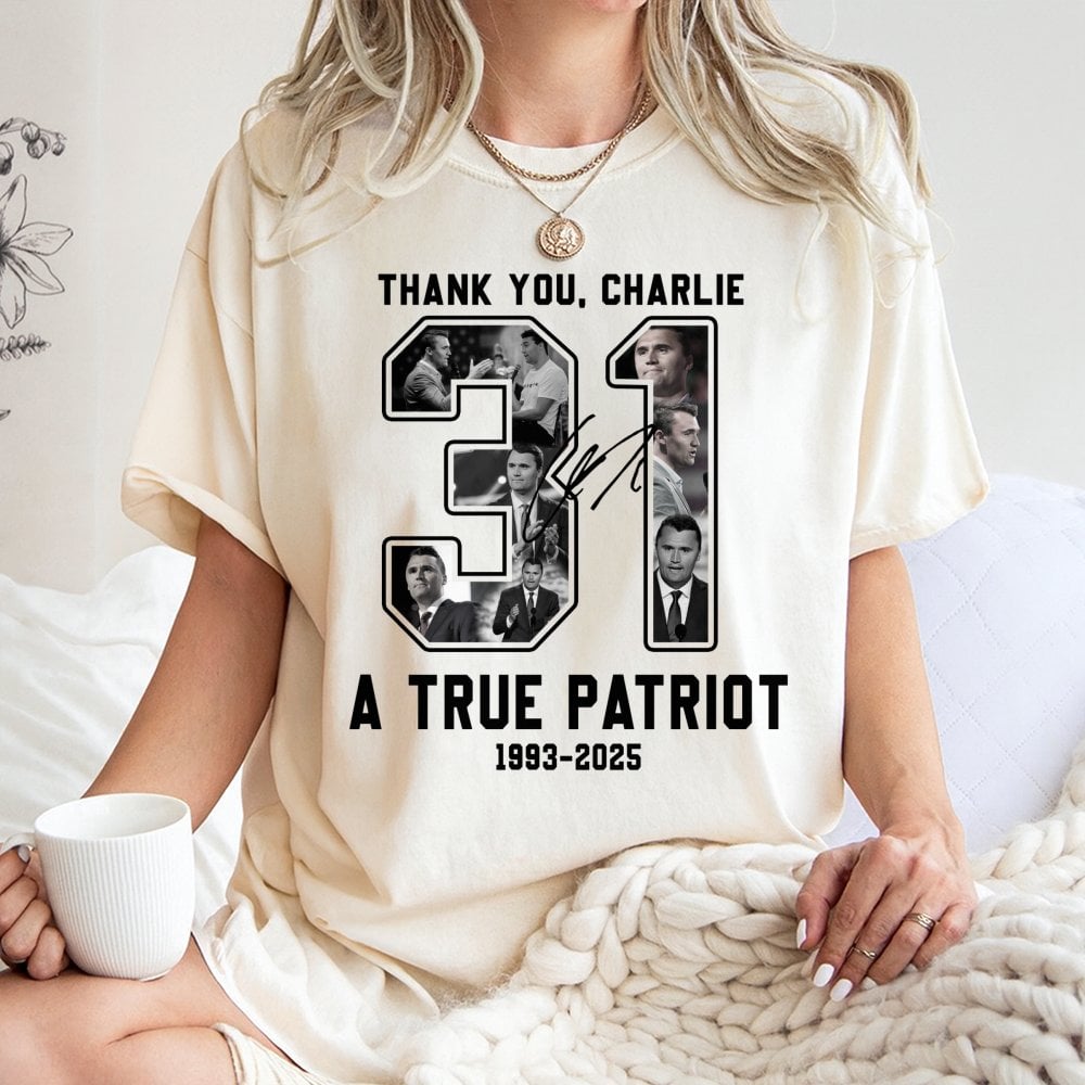 Charlie Kirk Tribute T-Shirt | A True Patriot Graphic Print | Premium Soft Cotton Apparel | Conservative Statement Gift For S