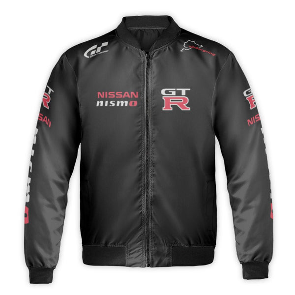 Nissan GTR Nismo Bomber Jacket | Gran Turismo Racing Design | Durable Nylon Shell | Premium Streetwear Gift for JDM Car Enthu