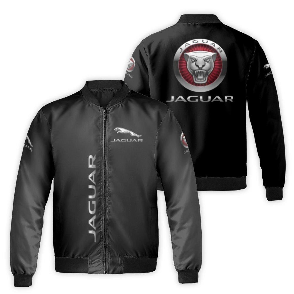 Jaguar Logo Bomber Jacket | Classic Automotive Enthusiast Streetwear | Premium Durable Nylon Shell | Limited Edition Gift For