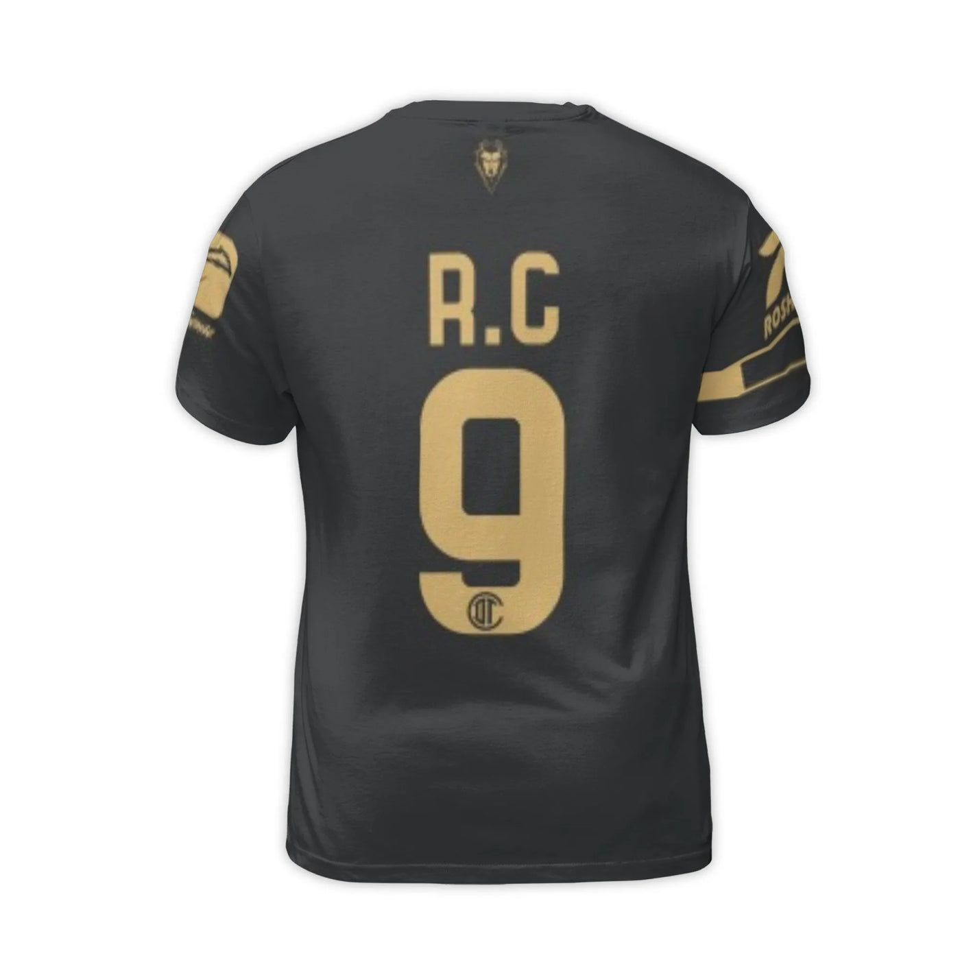 Deportivo Toluca T-Shirt | Black And Gold Soccer Fan Jersey | 3D All-Over Print Polyester | Gift For Club Toluca Supporters