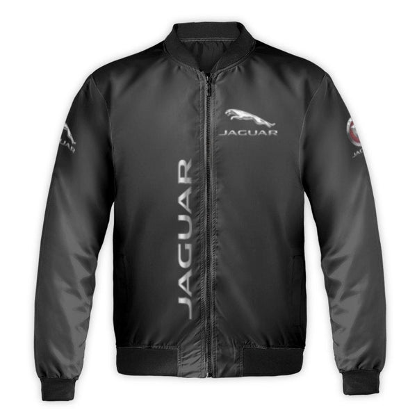 Jaguar Logo Bomber Jacket | Classic Automotive Enthusiast Streetwear | Premium Durable Nylon Shell | Limited Edition Gift For