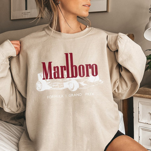 Formula 1 Racing Sweatshirt | Retro Grand Prix Graphic Print | Premium Cotton Blend Crewneck | Unisex Motorsport Gift for Fan