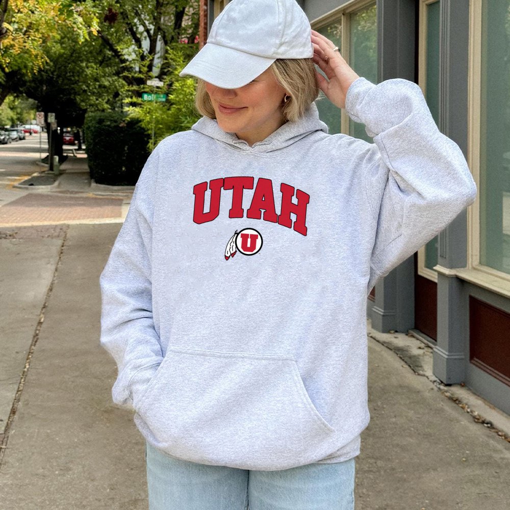 University Of Utah Hoodie | Team Logo Graphic Sweatshirt | Premium Cotton-Blend Fleece | College Fan Apparel Gift For Student