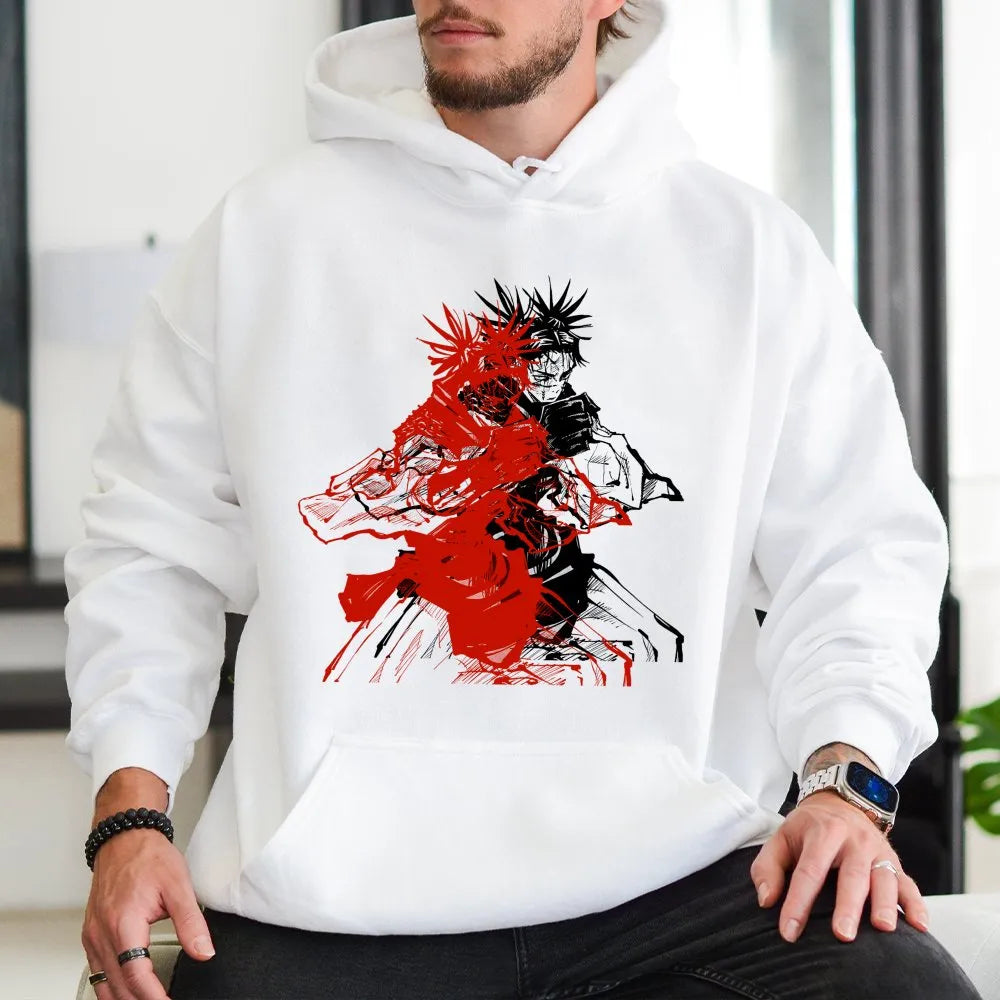 Anime Graphic Hoodie | Choso Blood Manipulation Design | Premium Cotton Blend | Gift for Jujutsu Kaisen Fans
