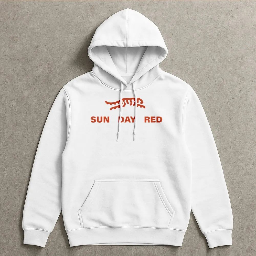 Sunday Red Tiger Hoodie | Retro Golf Graphic Design | Premium Cotton Blend | Unisex Streetwear Gift for Golf Lovers