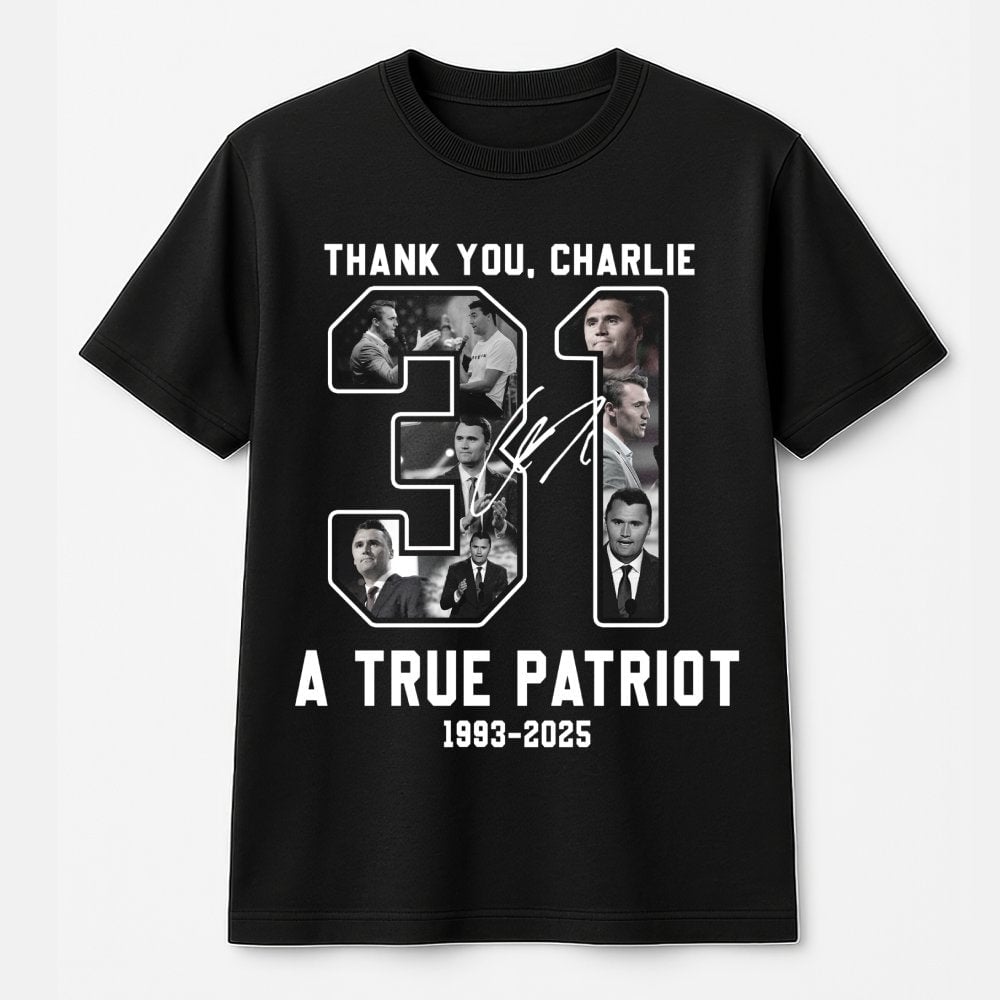 Charlie Kirk Tribute T-Shirt | A True Patriot Graphic Print | Premium Soft Cotton Apparel | Conservative Statement Gift For S