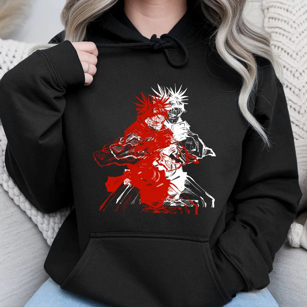 Anime Graphic Hoodie | Choso Blood Manipulation Design | Premium Cotton Blend | Gift for Jujutsu Kaisen Fans