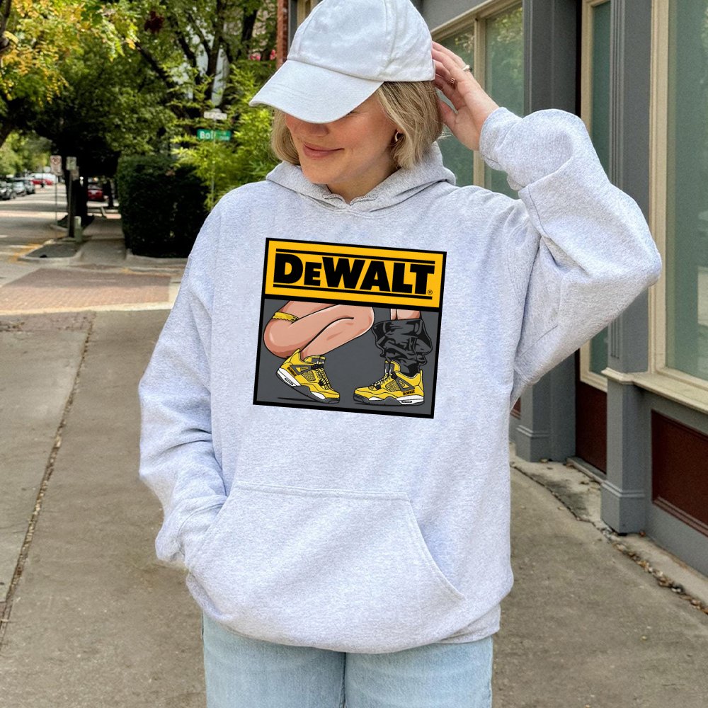 Graphic Tool Brand Hoodie | Funny Construction Worker Humor Design | Premium Cotton-Poly Blend | Perfect Gift For DIY Enthusi