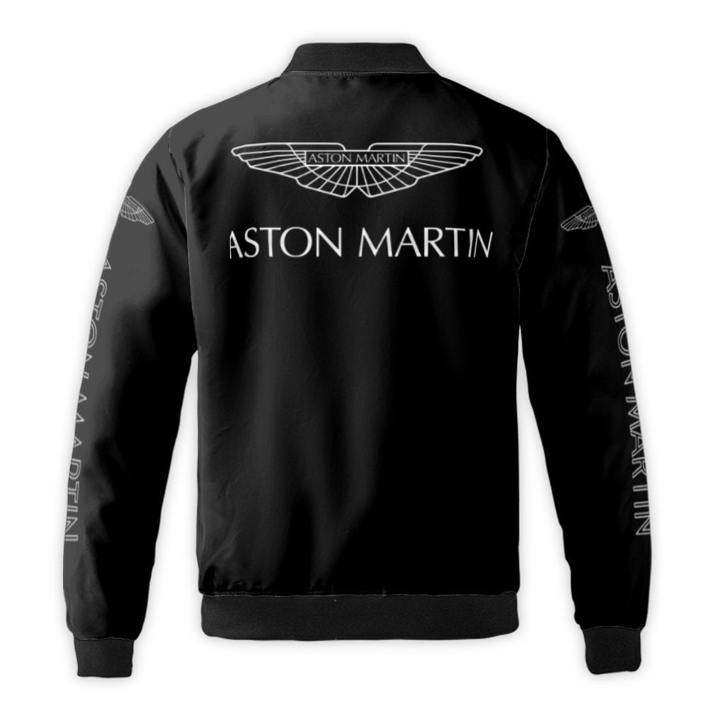 Luxury Car Bomber Jacket | Automotive Winged Logo Graphic | Premium Nylon Outerwear | Gift For British Car Enthusiasts