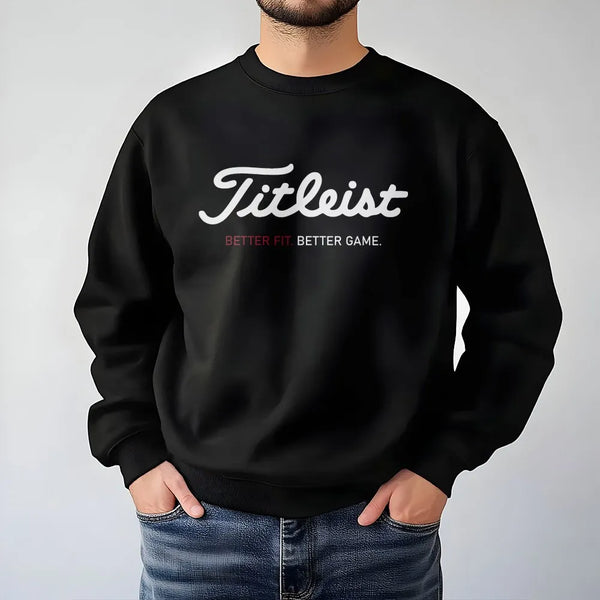 Golf Sweatshirt | Better Fit Better Game Print | Premium Cotton Blend Crewneck | Gift For Golfers & Sports Enthusiasts