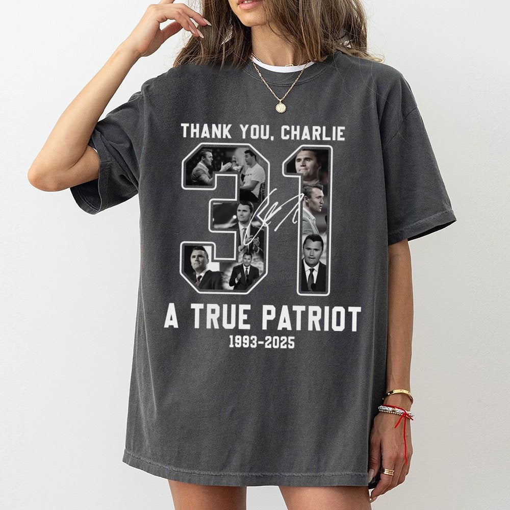 Charlie Kirk Tribute T-Shirt | A True Patriot Graphic Print | Premium Soft Cotton Apparel | Conservative Statement Gift For S