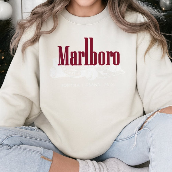 Formula 1 Racing Sweatshirt | Retro Grand Prix Graphic Print | Premium Cotton Blend Crewneck | Unisex Motorsport Gift for Fan