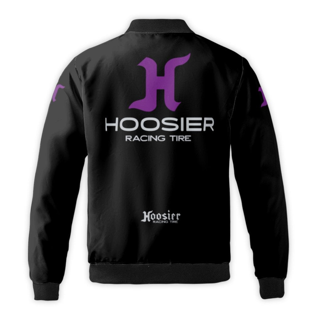 Hoosier Racing Tire Bomber Jacket | Motorsports Performance Streetwear | Durable Nylon Shell | Gift For Drag Racers And Autom